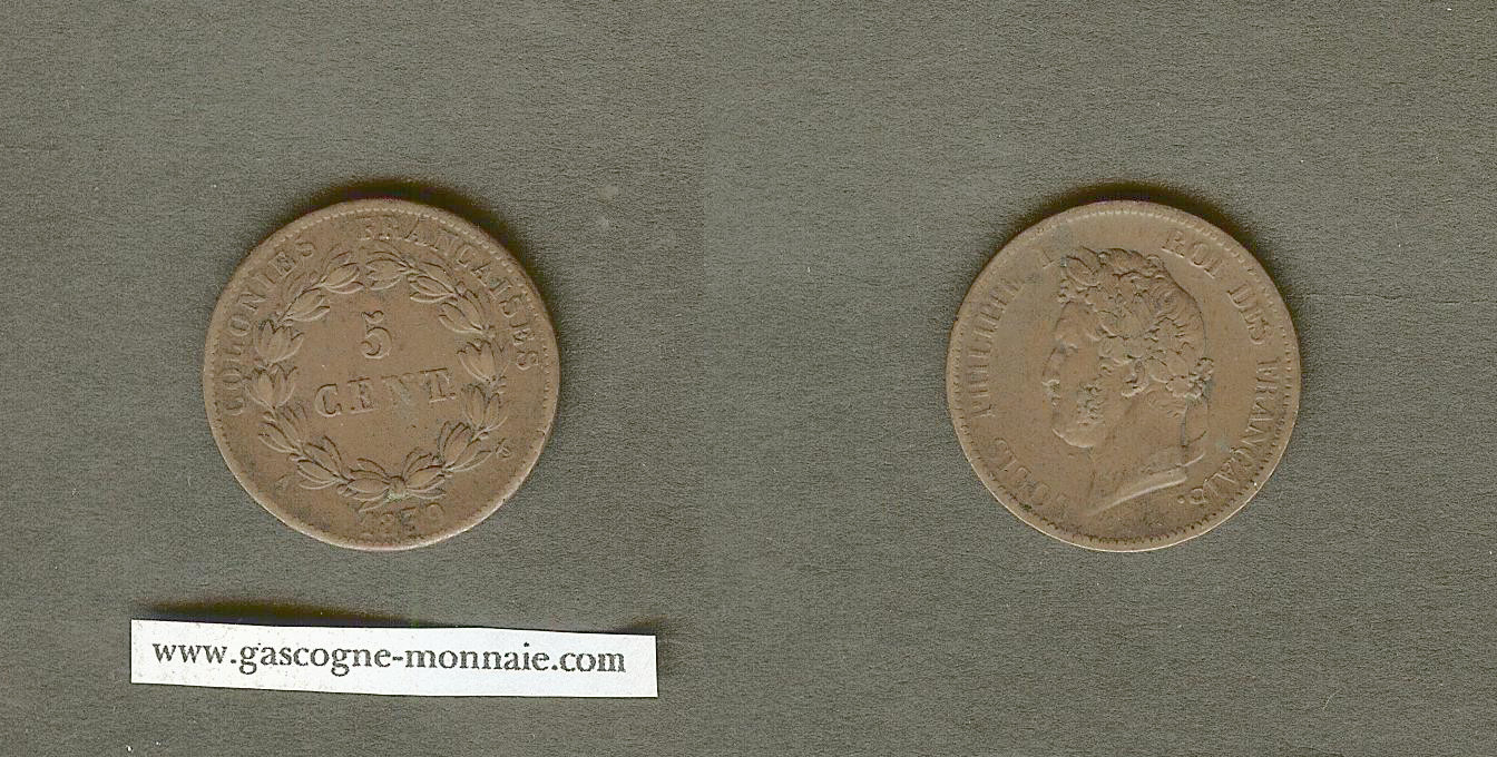 5 centimes Louis Philippe 1839A EF